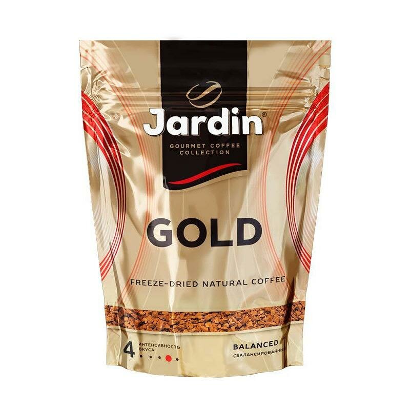 Упаковка из 12 штук Кофе Jardin Gold 75г пак крист Россия