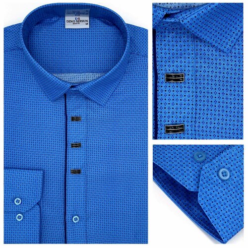 Рубашка DINO SESSUN, размер S, голубой