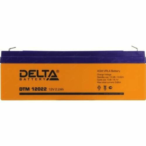 Аккумуляторная батарея DELTA Battery DTM 12022 12В 2.2 А·ч - фото №18