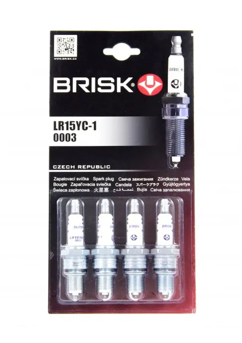 Свеча зажигания для А/М Ваз 2108-2115 Инжектор 16 Клапанный Super-R Brisk BRISK DR15YC-1-J