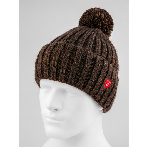 фото Шапка бини oxygon, размер 54/60, коричневый