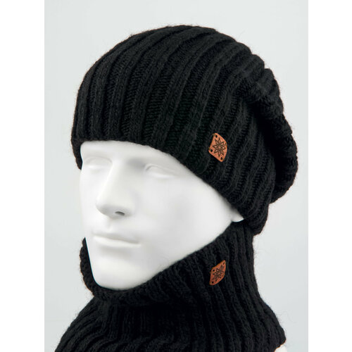 фото Шапка бини oxygon, размер 54/60, черный