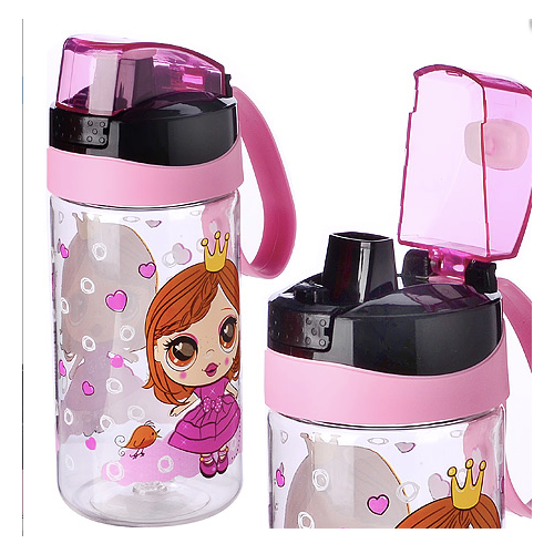 Бутылка для воды 520 мл детская пластик Принцесса 594₽