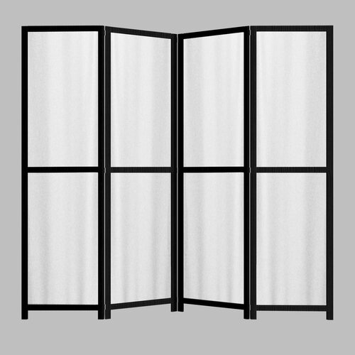 Ширма Дабл Белая в Чёрном - 3 секции