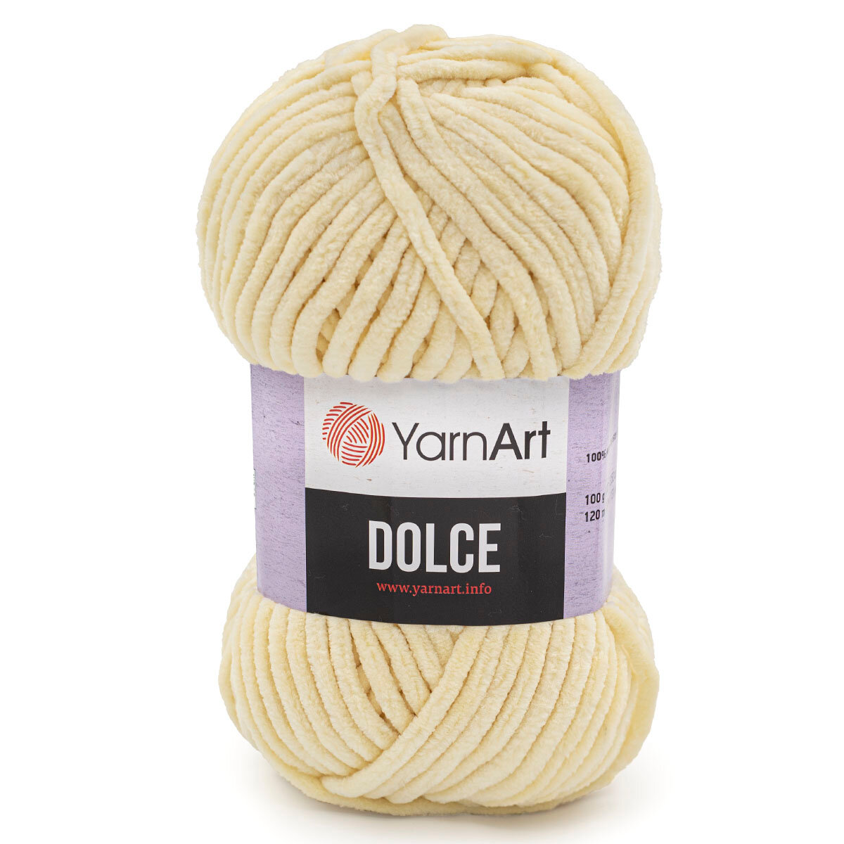 Пряжа для вязания YarnArt 'Dolce' 100гр 120м (100% микрополиэстер) (783 молочный), 5 мотков