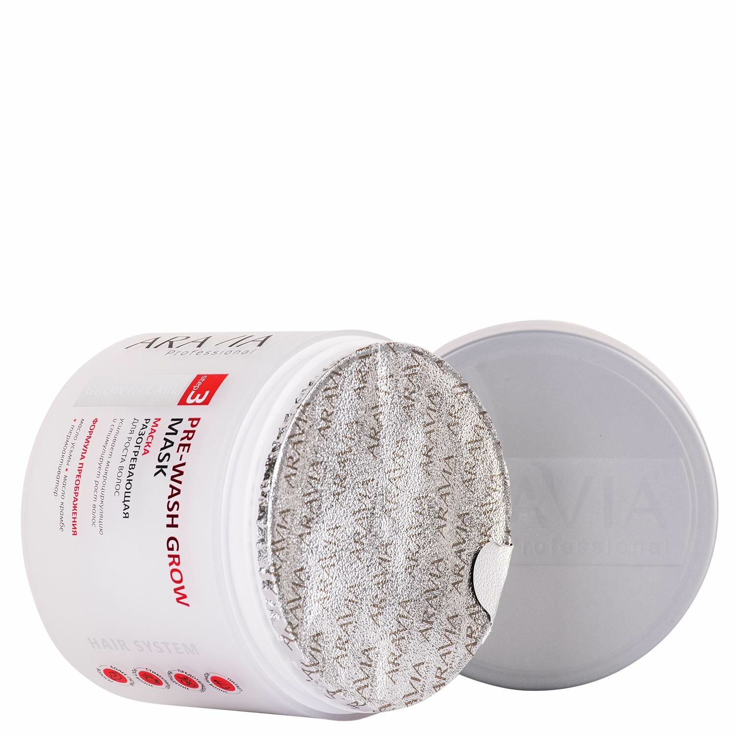 Aravia professional Маска разогревающая для роста волос Pre-wash Grow Mask, 300 мл (Aravia professional, ) - фото №10