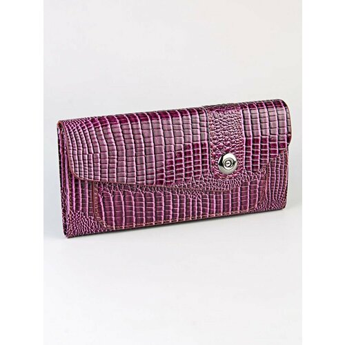 Кошелек Babak, фактура под рептилию, фиолетовый