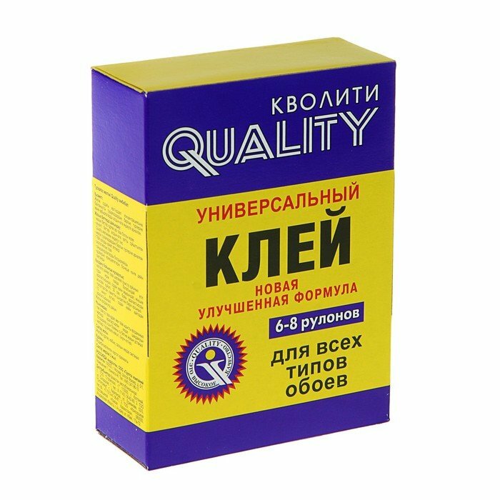 Клей обойный Quality, универсальный, коробка, 200 г (комплект из 6 шт)