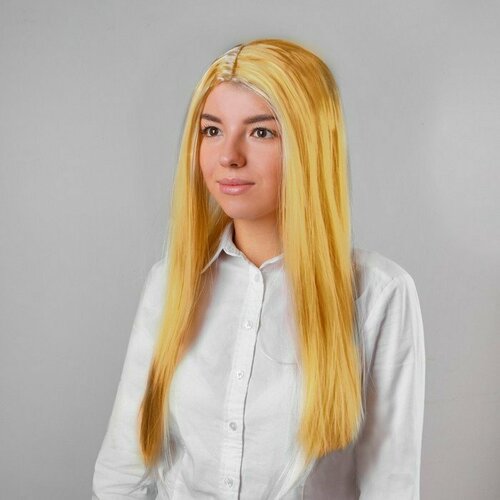 Карнавальный парик «Русалочка» блонд - золотистый (комплект из 4 шт)