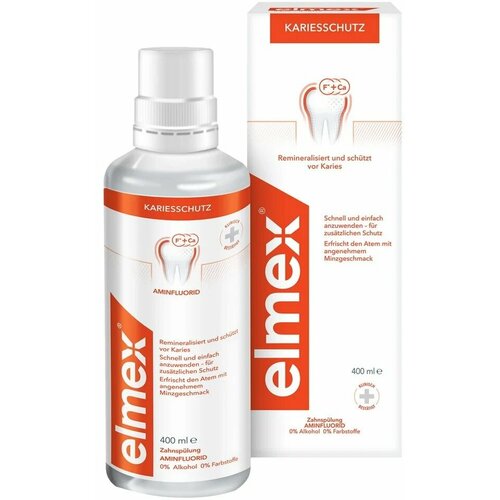 Elmex / Ополаскиватель для полости рта Elmex Защита от кариеса 400мл 3 шт