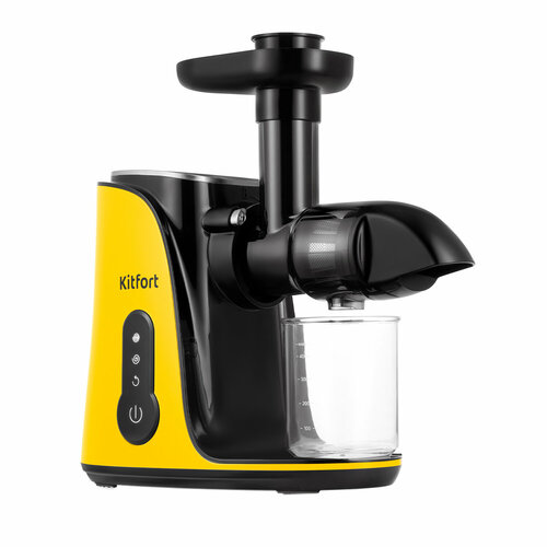 Шнековая соковыжималка Kitfort КТ-1141-3 черно-желтый 12060₽