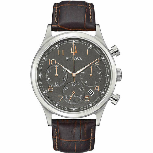 Наручные часы BULOVA Precisionist 96B356, мультиколор, серый