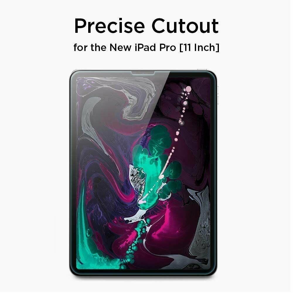 Защитное стекло Spigen Glas.tR Slim для iPad Pro 11" — фото 5