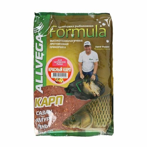 Прикормка Allvega Formula Red Carp, красный карп, 900 г (комплект из 7 шт) прикормка allvega formula red carp красный карп 900 г