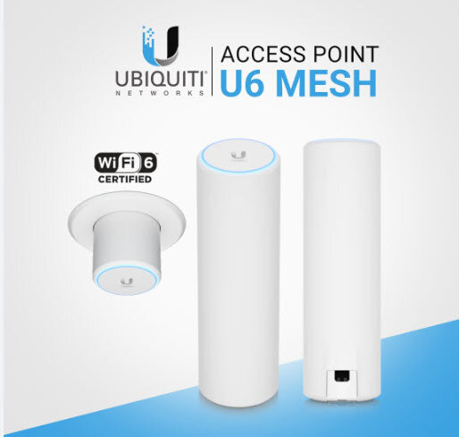 Беспроводная точка доступа UBIQUITI 3000 Мбит/с IEEE 802.3af U6-MESH новая