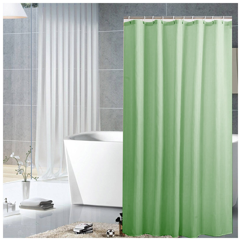 Штора для ванной, 180х180 см, цвет зеленый