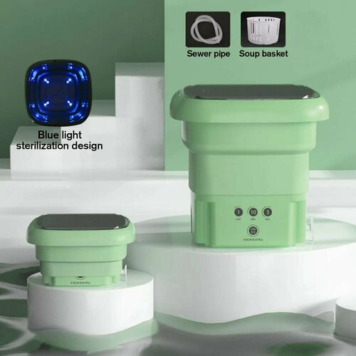 Складная Портативная Стиральная Машина С Крышкой Для Нижнего Белья Пижамы Детской Одежды Полотенец 883000₽