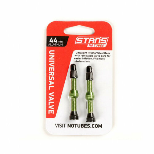 фото Бескамерный ниппель stans notubes универсальный presta пара (44мм зеленые) stan's notubes