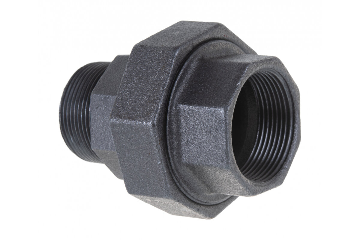 Прямой соединитель Fittex PLUS американка чугун Ду 40 1 1/2" ВР/НР 128-0884 — фото 2