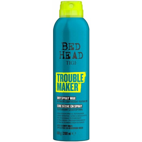 TIGI Bed Head Trouble Maker Dry Spray Wax - Воск-спрей для волос 200 мл легкий текстурирующий воск спрей tigi bed head trouble maker dry spray wax texture finishing spray