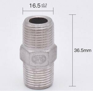 Ниппель сантехнический DN3/8 PN63(бочонок)