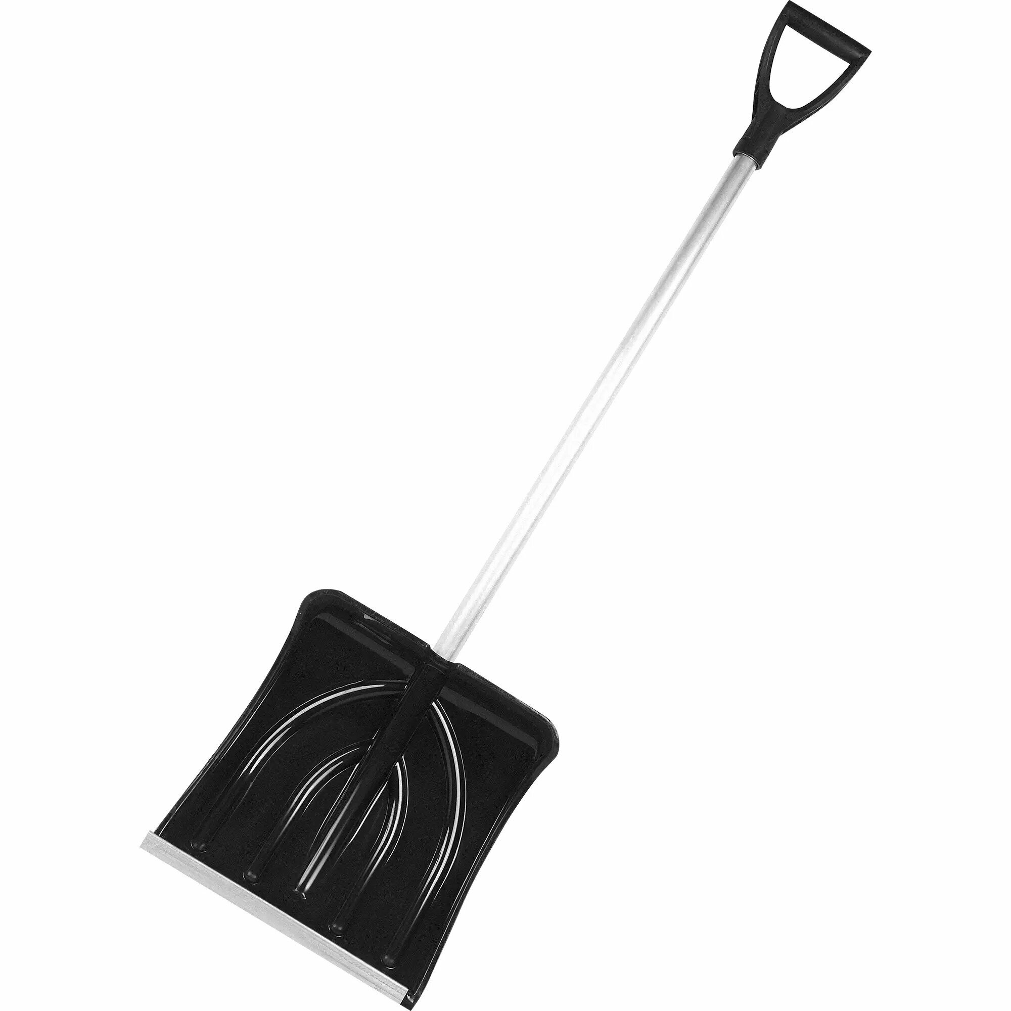 Лопата для уборки снега Павловская заря 152х38 см пластик, цвет черный - фотография № 3