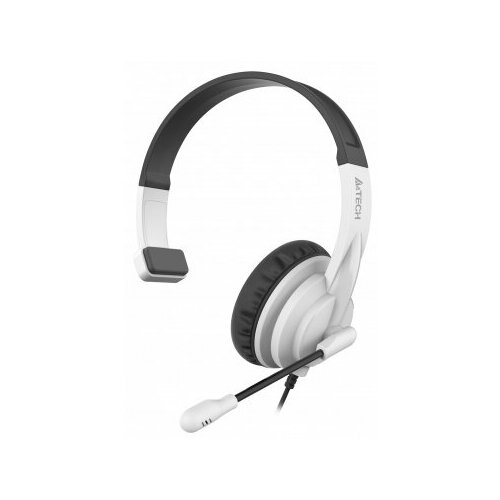 Наушники с микрофоном A4Tech HU-11 черныйбелый 2м накладные USB оголовье HU-11USBBLACKWHITE 255800₽
