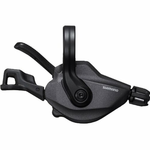 Шифтер Shimano Deore XT, M8100, правый, 12 скоростей, без индикатора, трос 2050мм, черный, без упаковки шифтер shimano deore xt m8100 правый 12 скоростей без индикатора трос 2050мм черный без упаковки