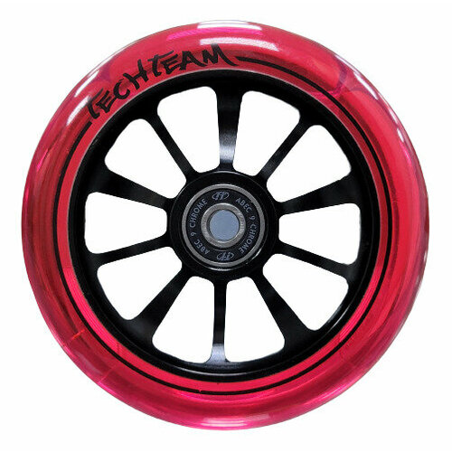 фото Колесо для самоката x-treme 110*24мм winner, pink transparent techteam