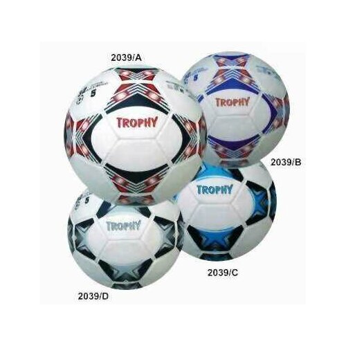 Мяч футбольный TROPHY, size5, PU,2-х сл,320гр. мяч футбольный 4 сл размер 5 22 см pu сшитый silapro