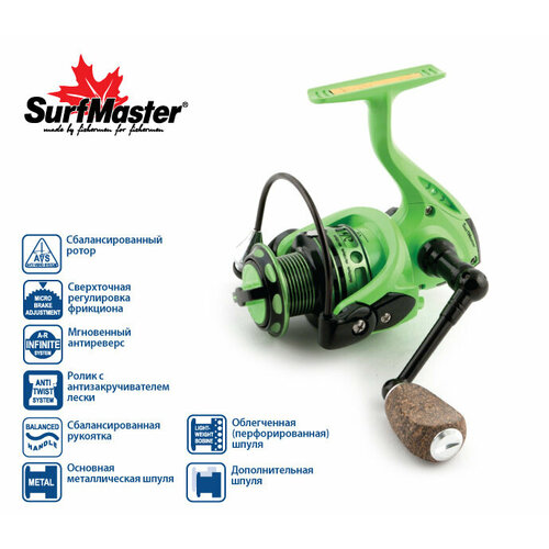 Катушка безынерционная Surf Master Tirata FT3500A 7+1bb з/ш катушка безынерционная surf master tirata ft 1500a 1500