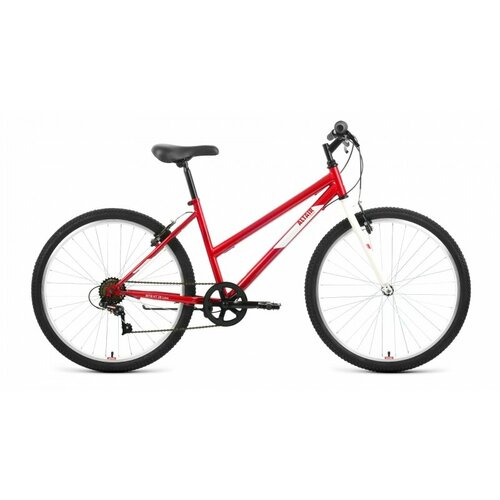 Велосипед 26 FORWARD ALTAIR MTB HT LOW (6-ск.) 2022 (рама 15) красный/белый велосипед для малышей altair mtb ht 20 low розовый белый ibk22al20086