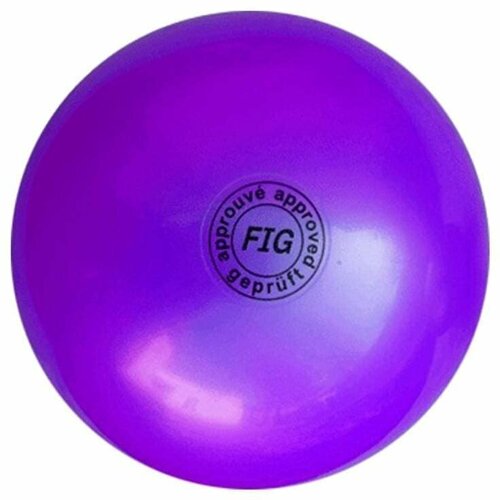 Мяч для художественной гимнастики силикон Fig металлик