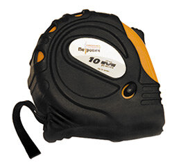 Рулетка обрезиненная оранжевая три кнопки стопа П002 петрович (Артикул: 4100000785; Размер 75х25 м/мм)