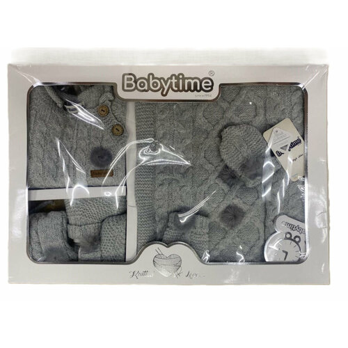 Комплект одежды  BabyTime, размер 56, серый