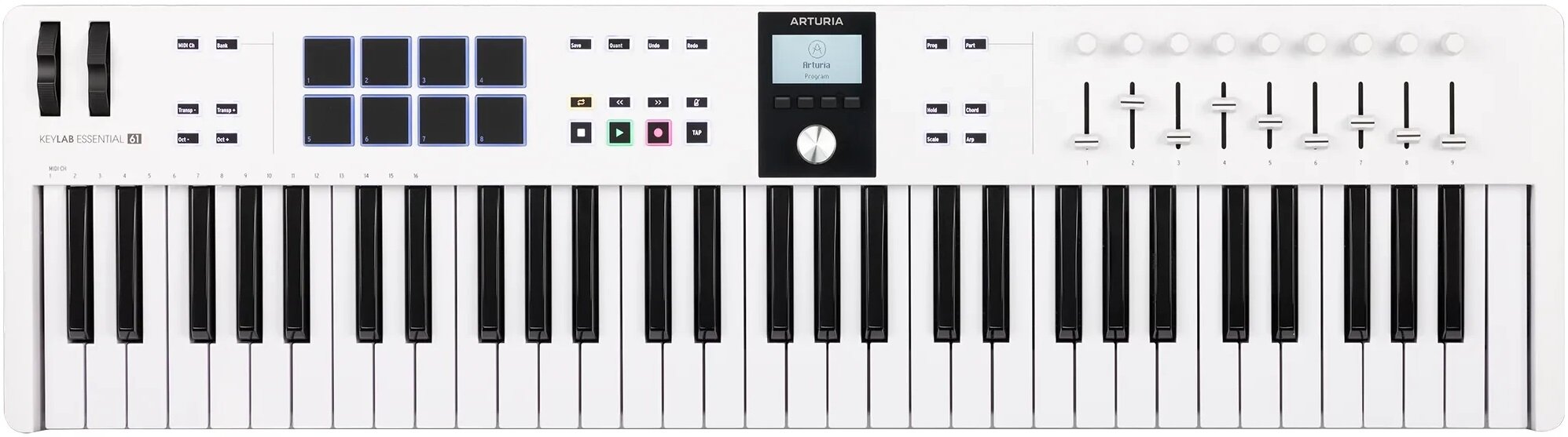 MIDI-клавиатура ARTURIA KeyLab Essential 61 mk3 White