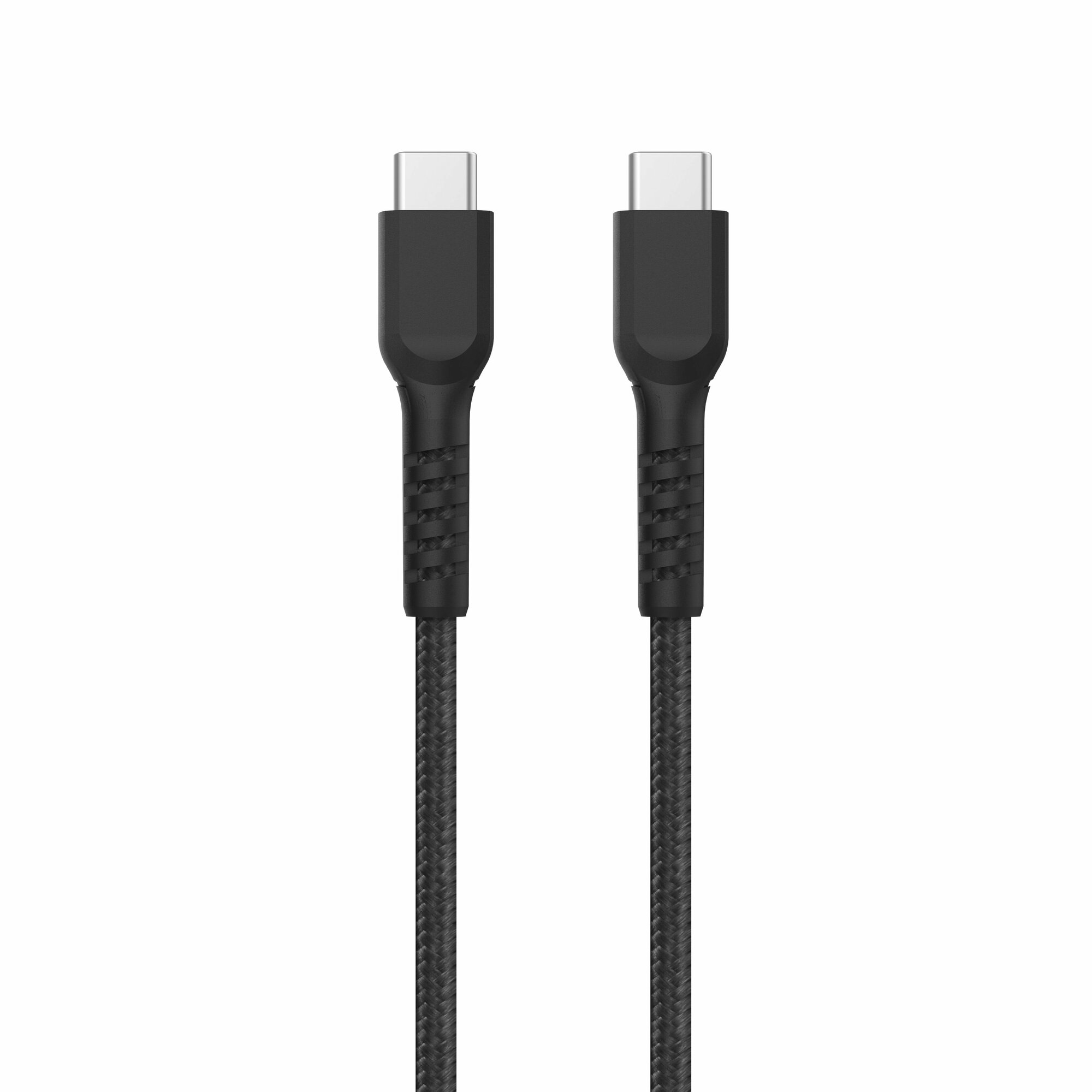 Кабель интерфейсный Lyambda USB, Type-C(m)/Type-C(m), 3A, 1м, чёрный - фото №1