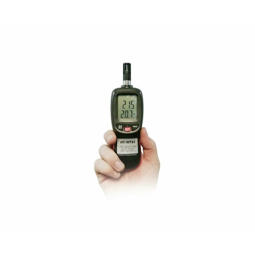 Термогигрометр для измерения показателей микроклимата Hti-WT83 (EU) (O43954IZ). Фиксация результатов. ЖК-дисплей с подсветкой