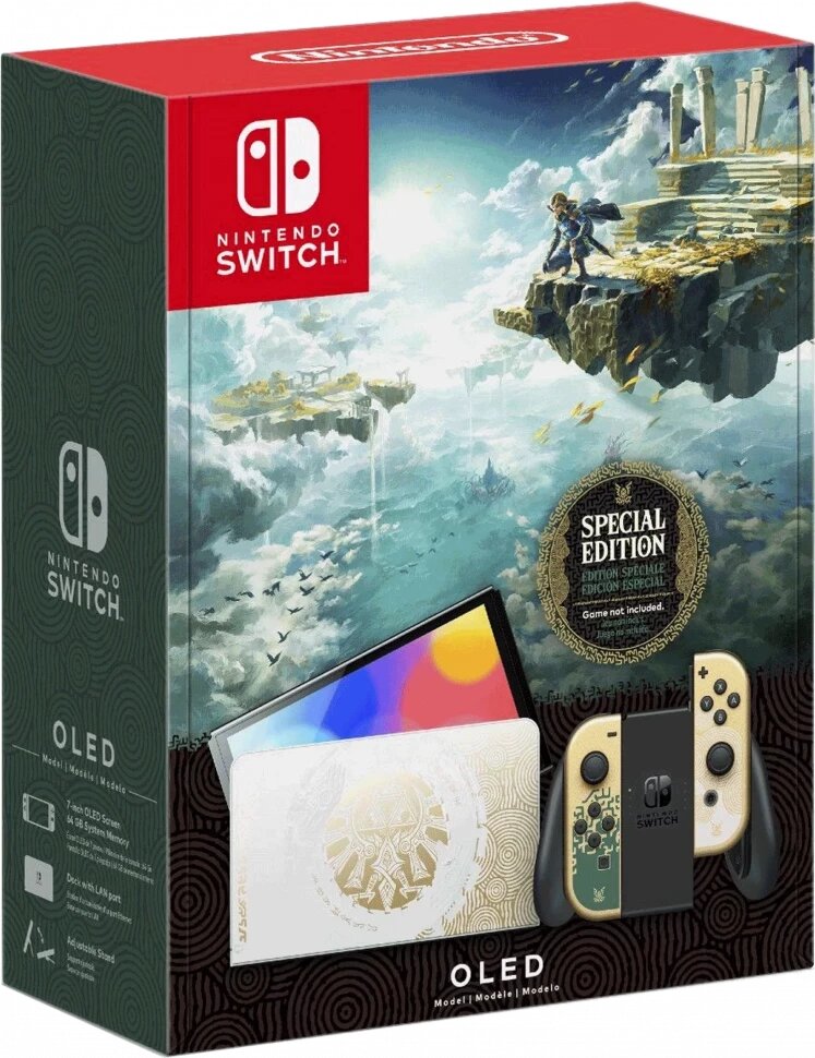 Игровая приставка Nintendo Switch OLED 64 ГБ+The Legend of Zelda: Tears of the Kingdom(картридж)