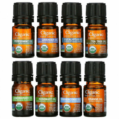 Cliganic эфирные масла набор для ароматерапии 8 флаконов 6749₽
