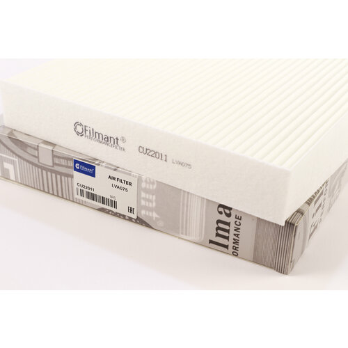 FILMANT Фильтр Салонный CU22011 для Лада Веста Lada Vesta 15, Рено Дастер Renault Duster II 18, Рено Каптур Kaptur 16, Логан Logan II 13