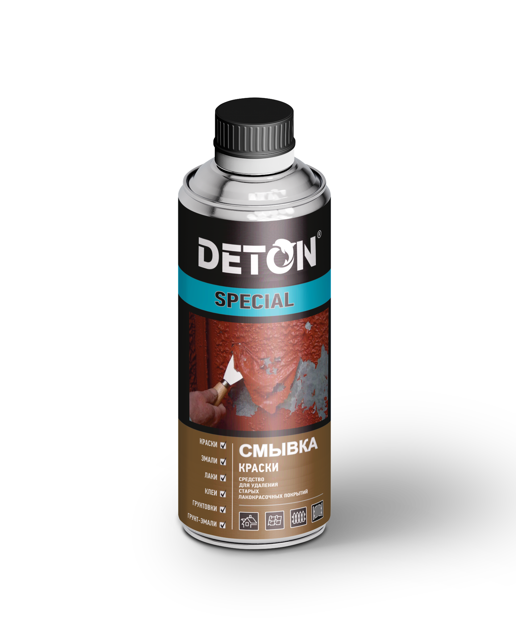 фото Смывка краски "Deton Special" (с пластиковой крышкой Bericap), 520 ml