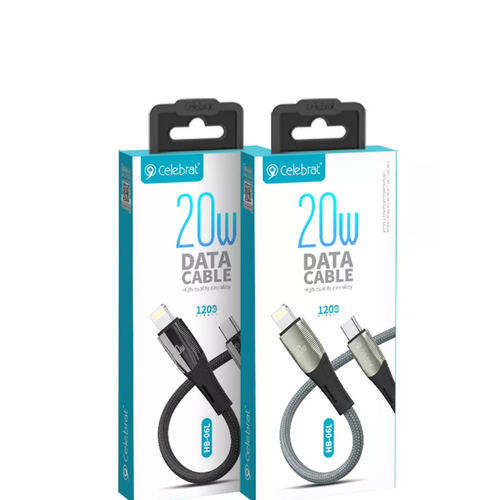 Кабель Celebrate Type-C с Lightning разъемом, 20 Ватт