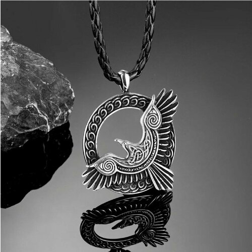 Славянский оберег подвеска черный серый серебристый 986₽