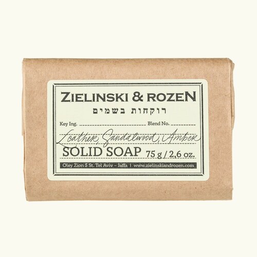 ZIELINSKI & ROZEN Мыло твердое Leather, Sandalwood, Amber