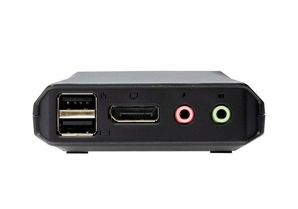 Aten Переключатель CS52DP Переключатель 2-Port 4K Displayport +UCB-C Switch with audio and Remote Port Selector — фото 2