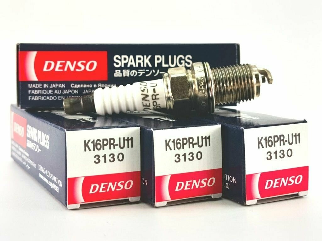 Комплект свечей зажигания DENSO K16PR-U11 4 Штуки