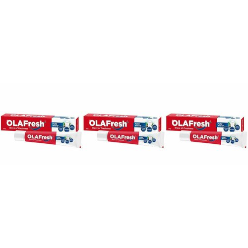 OLAFresh Зубная паста PURE WHITE отбеливающая, 100гр, 3 шт.