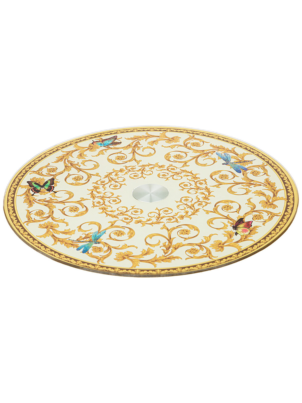 фото Тортовница Lefard вращающаяся Monogram стеклянная 30 см