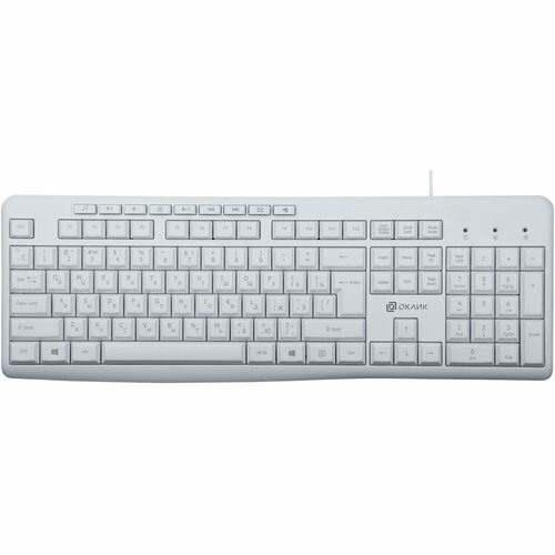 Клавиатура Oklick 305M белый 141200₽